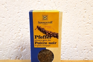 Poivre noir en grains "Sonnentor" (55g)